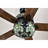 Inio 5-blade Lighted Ceiling Fan 2-tier Tiffany Style Glass