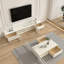 Solid wood TV stand coffee table minimal
