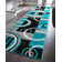 Shaliya Galaxy Waves Blue Modern Rug