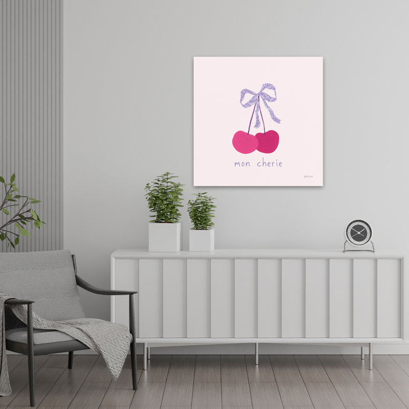 Mon Cherie, art français, H 24 po x l 24 po