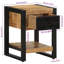 Ameeliah 35cm W Iron Bedside Table