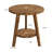 Solid Wood Round Side Table, 2-Tier End Table With Storage Shelf-120147097-130897142