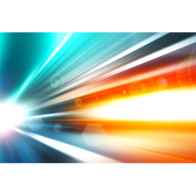 Rays Of Colorful Light - Wrapped Canvas Print
