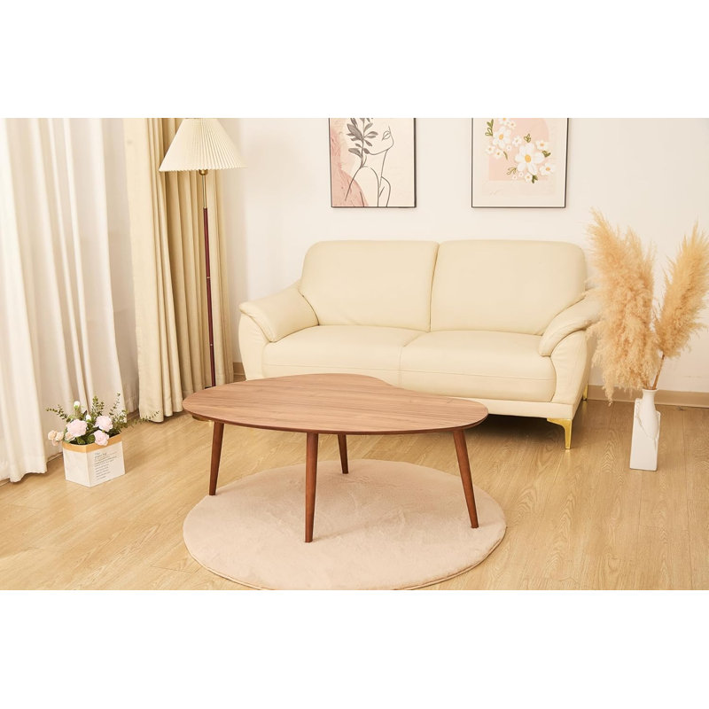 Table basse Mid-Century Modern, Noyer, Grand