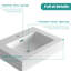 Lavabo intégré à surface solide sans drain ni robinet, brillant-211812215-211812216