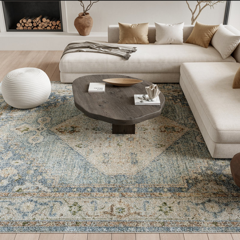 Longe Washable Oriental Rug, Rectangle 7'10" x 10'