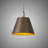 1 - Light Antique Brass Dome Pendant