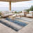 Machine Washable Indoor/Outdoor Chantille ACN2940 Striped Rug-128961516