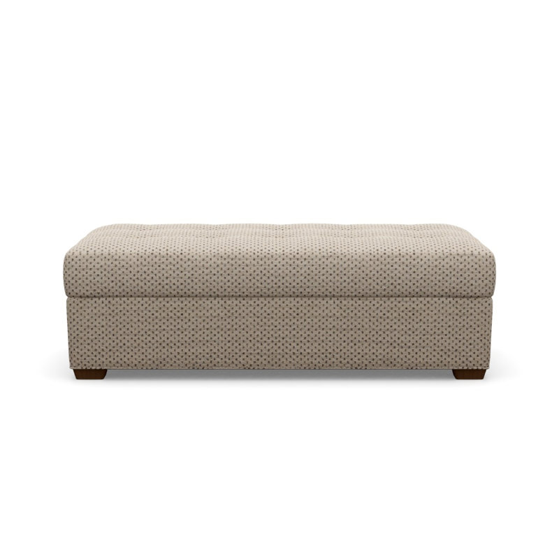 Baxter Ottoman, Macrame 090626, Walnut