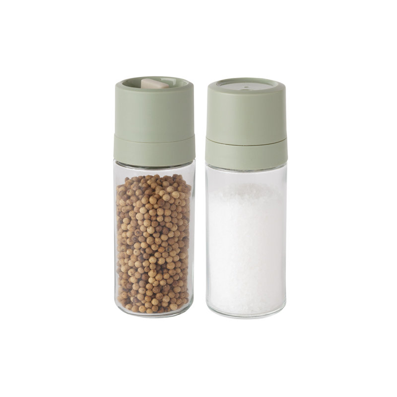 Ensemble de moulin et shaker en verre recyclé 2 pièces BergHOFF Balance, matériau recyclé