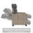Outdoor Recliner Chair With Cushion/Side Table, Patio Reclining Chairs With Adjustable Back And Footrest