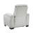 Reny Manual Reclining Chair W Cup Holders, Light Gray Microfiber