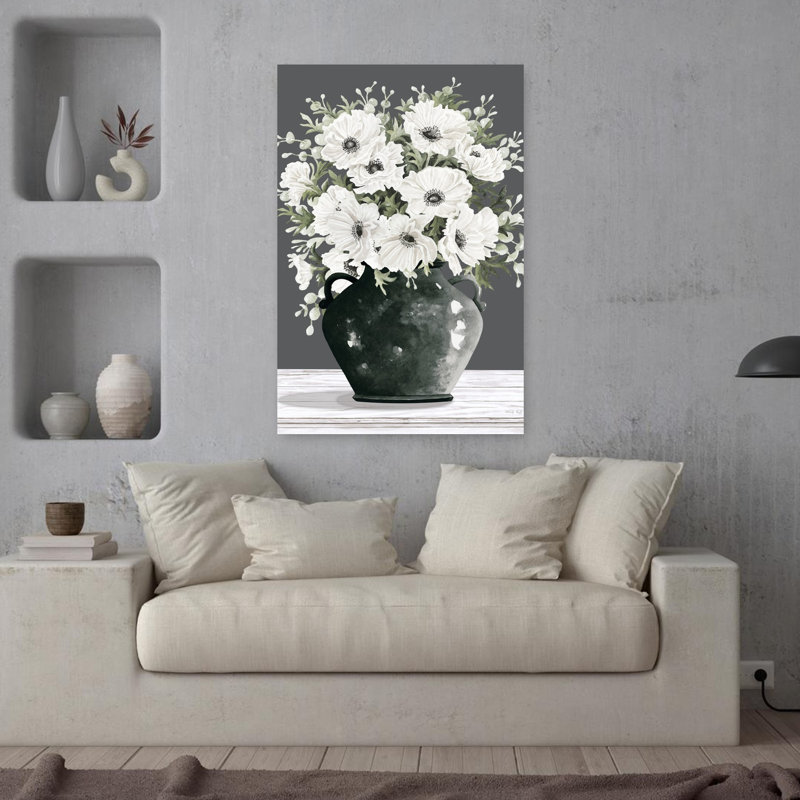Charmant coquelicots, art floral printanier coquelicot, 36" H x 24" W