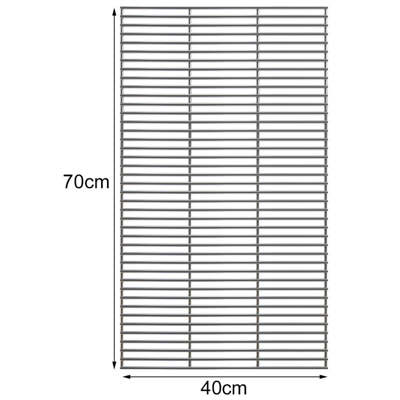 Stainless Steel, 0.5cm H x 70cm W x 40cm D