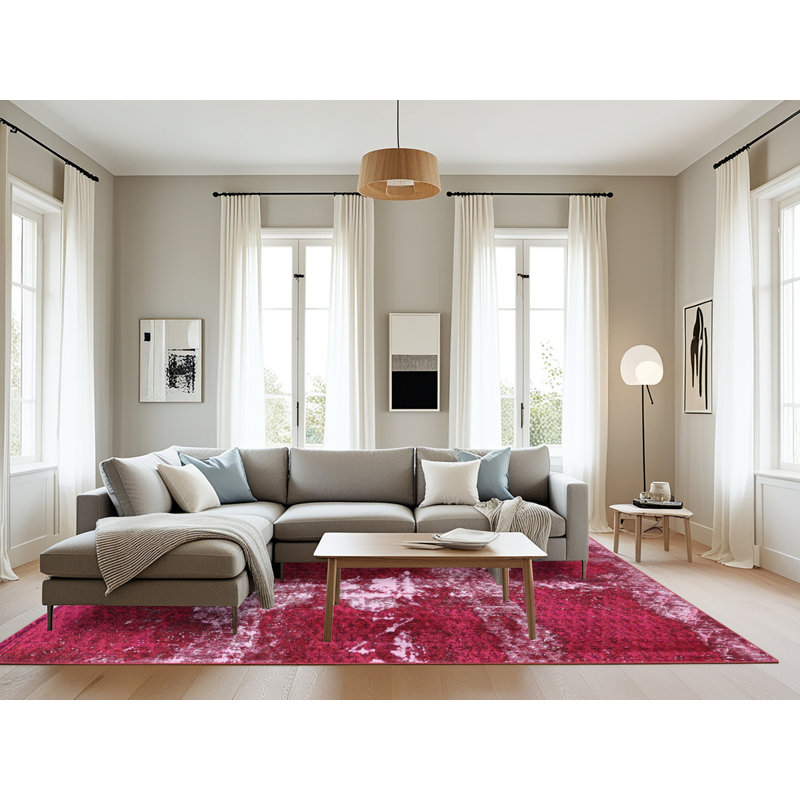 Abstract Indoor Rug, Rectangle 8' x 12'