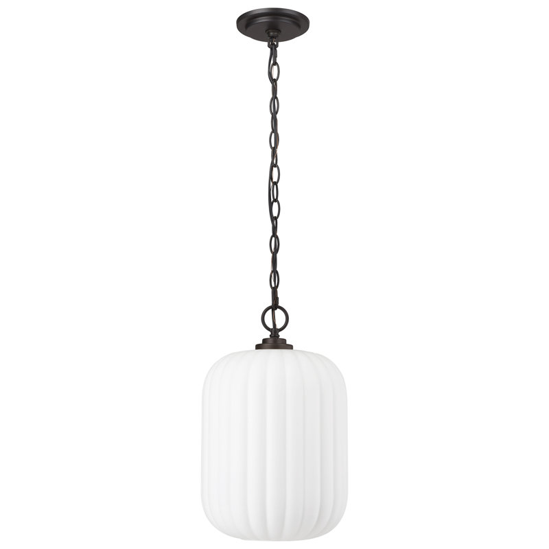 Luminaire suspendu sphère 1 lumière Buzz, Bronze huilé