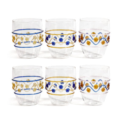 Festa Vetro Glass Tumblers, Set of 6