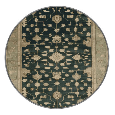 Machine Washable Overdyed Brown Area Rug