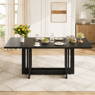 82" Extendable Trestle Dining Table
