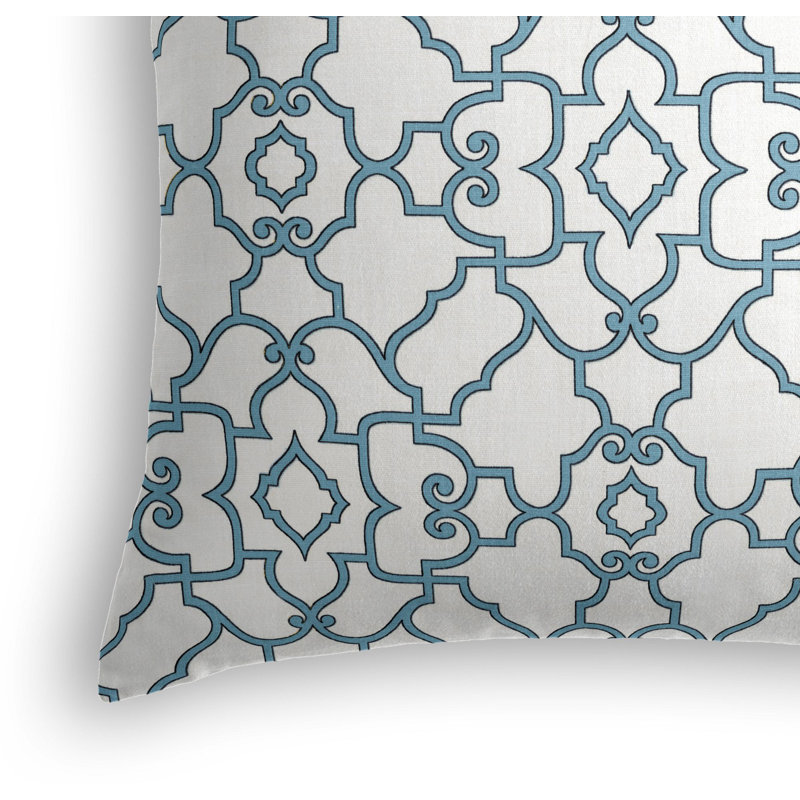 Taj Square Pillow Cover & Insert, 16" x 16", Aquatic