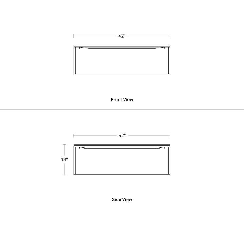 Minimalista Solid Wood Coffee Table, White