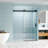 56" - 60" W X 76" H Frameless Soft-Closing Single Sliding Shower Door, 1/4" (6Mm) Tempered Glass With Explosion-Proof Coating Via Express Delivery-123404388