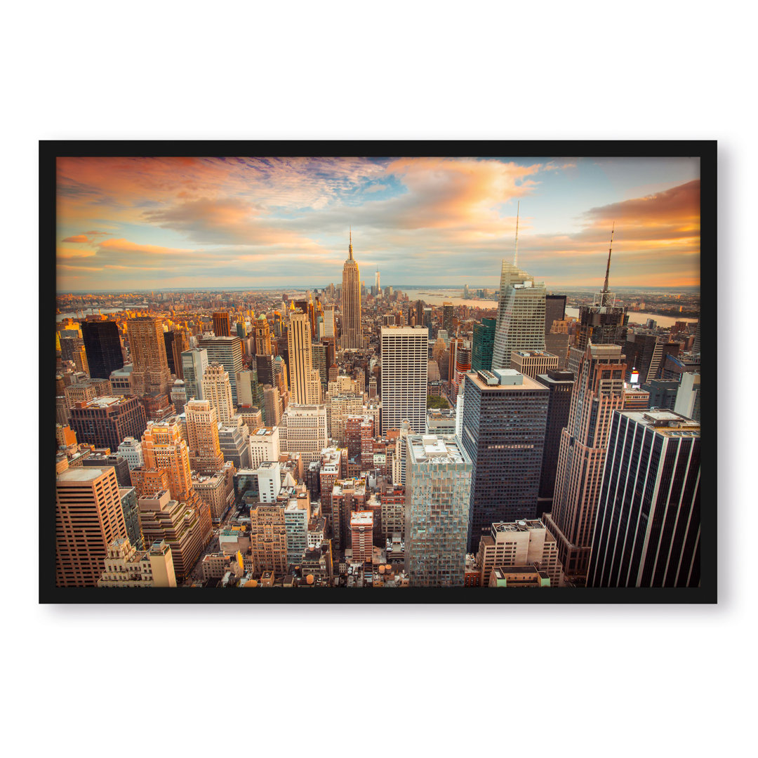 Gerahmtes Poster New York Skyline