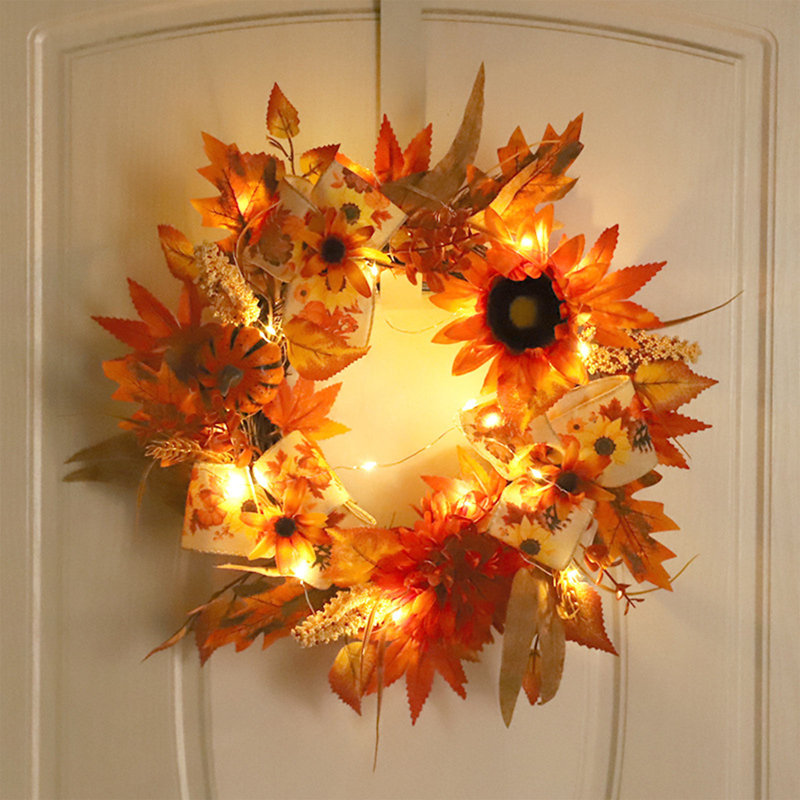Porte de couronne de tournesol Festival