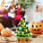 Halloween Lighted Ghost and Black Cat Tabletop Tree