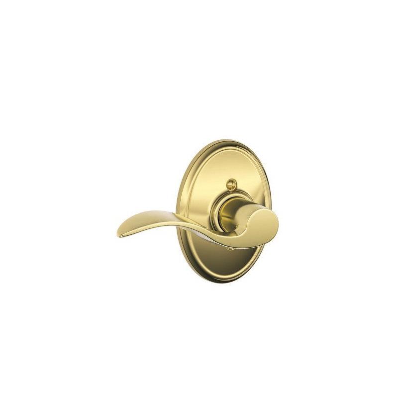 Accent Lever with Wakefield Trim Non-Turning Lock, Satin Nickel, Left Hand