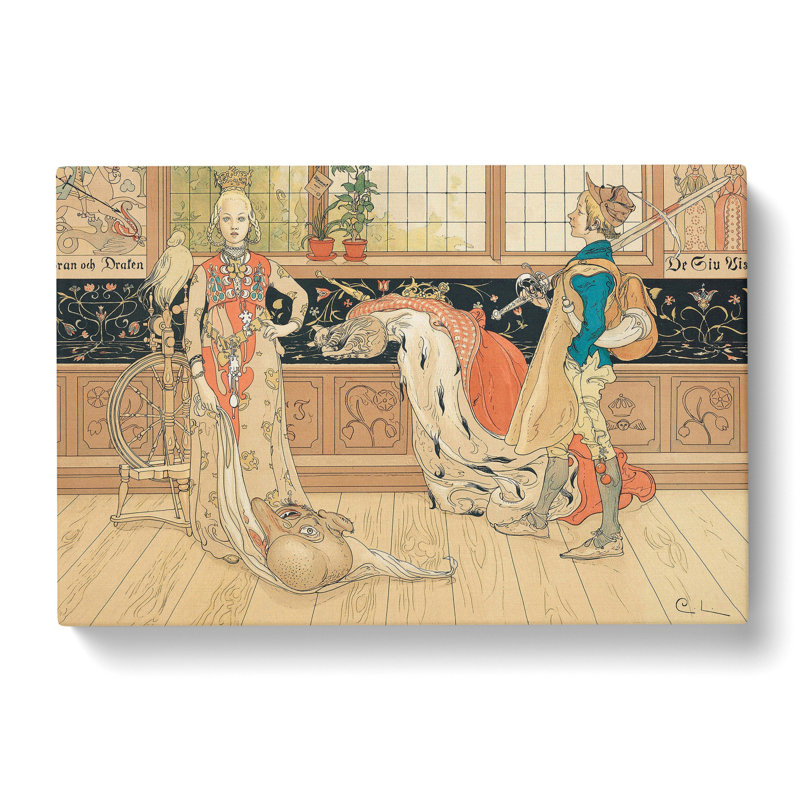 Children in Costume by Carl Larsson - Wrapped Canvas, 50cm H x 76cm W x 3cm D