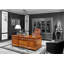 Leonor 2 Piece Solid Wood Rectangular Executive Desk Office Set with Chair
