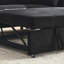 Canapé-lit inclinable 54 po à deux places avec accoudoirs avec rangement et poches latérales, dossier réglable et coussin lombaire pour appartements, salons avec prise de courant USB