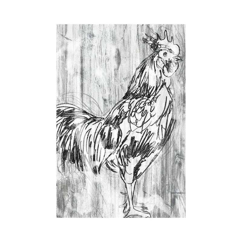 Barnwood Flock III by June Erica Vess - Wrapped Canvas Gallery-Wrapped Canvas Giclée, 66.04cm H x 45.72cm W
