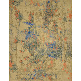 Contemporary Hand Knotted Abstract Area Rug