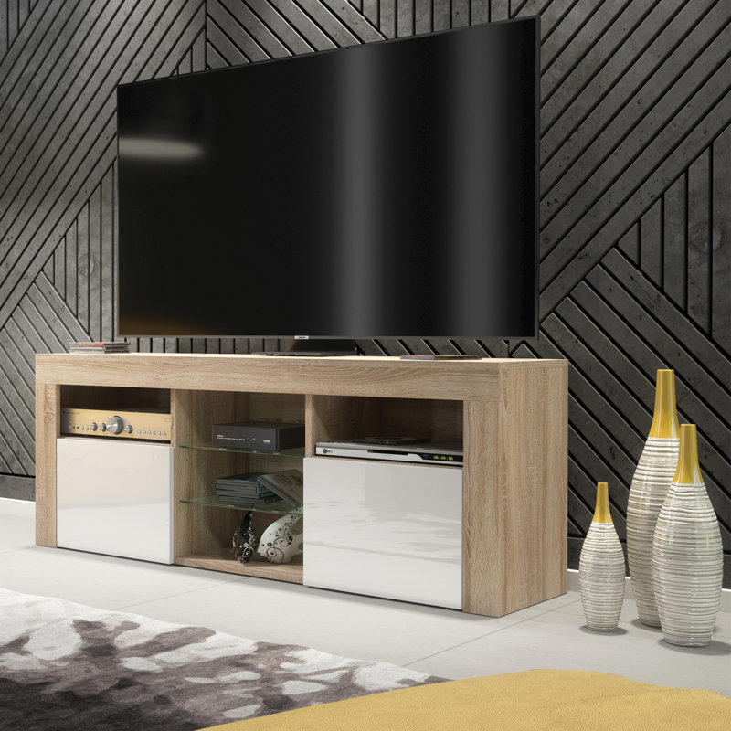 Annagrove TV Stand, Oak/White