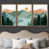 Toile naturelle avec cadre flottant