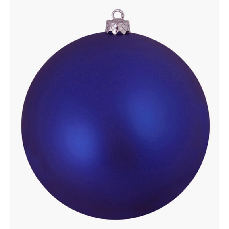 Boules de Noël Bubblegum incassables à 4 finitions, H 8 po x l 8 po x P 8 po, Cobalt