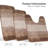 Murri Ombre Bath Rug Set, Bath Mat Set for Bathroom Water Absorbent Soft Microfiber Shaggy-1439382020