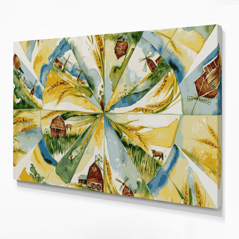 Art sur toile beige, H 11 po x l 14 po
