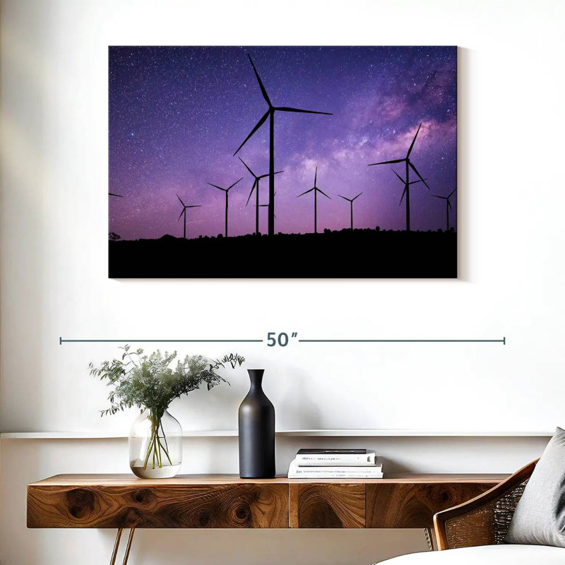 Lilie Starry Wind Turbines, 26" H x 39" W