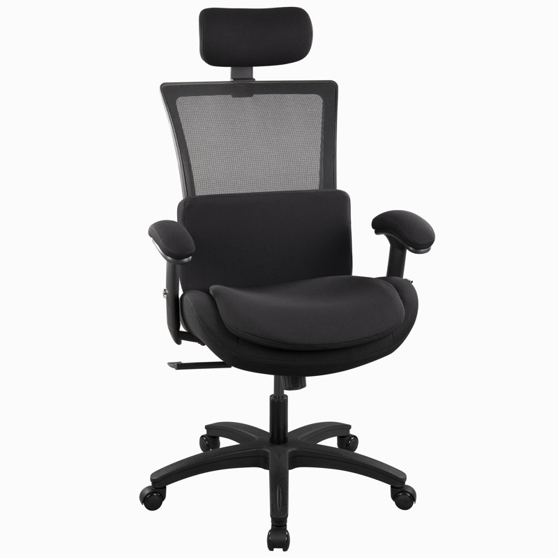 Chaise de bureau en filet Katedra, Noir
