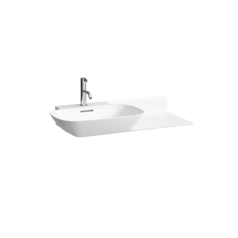 Ino 35.43'' W Single Vanity, Single Hole, Dark Walnut, Right Shelf