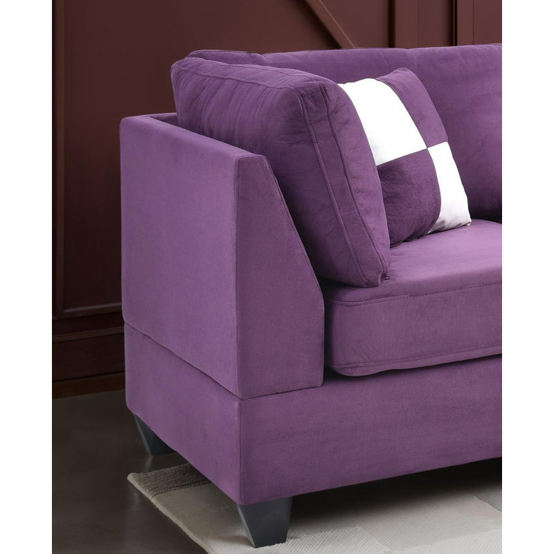 Canapé modulaire Harikleia, Tissu mauve