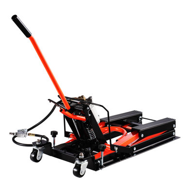 1500Lbs Hydraulic & Pneumatic  Motorcycle Jack Lift Hoist Stand Bike 2-Caster