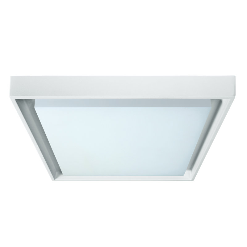 LED Outdoor Flush Mount, White