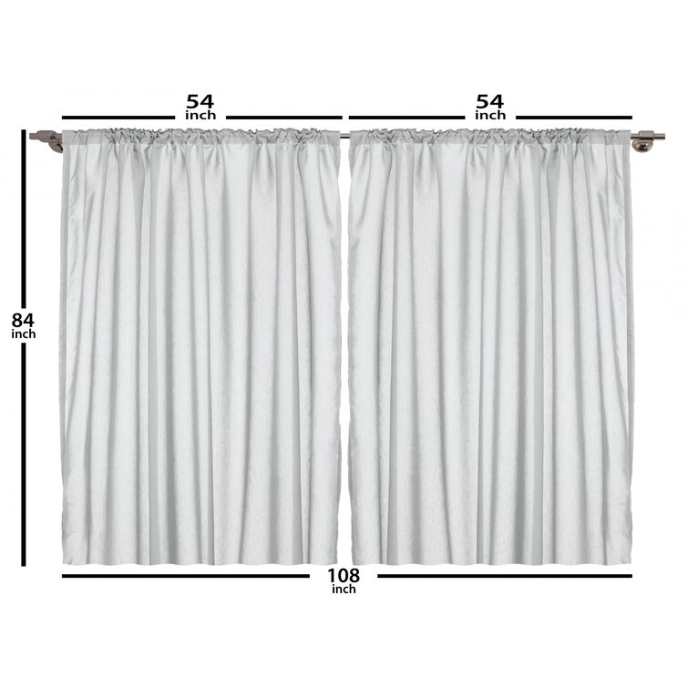 The Holiday Aisle® Polyester Semi-Sheer Curtain Pair & Reviews | Wayfair