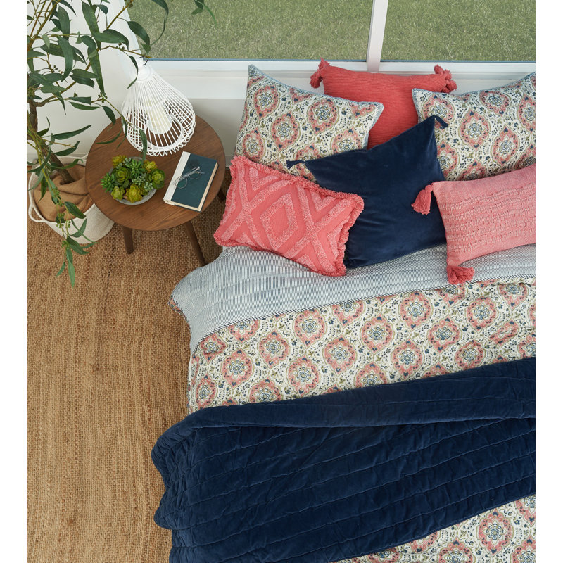 Freddie Pink 100% Cotton Quilt, Courtepointe de très grande taille
