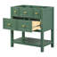 5 Bathroom Vanity, Solid Wood Frame For Space 30'' Vanity Cabinet, With 5 Drawers Storage
