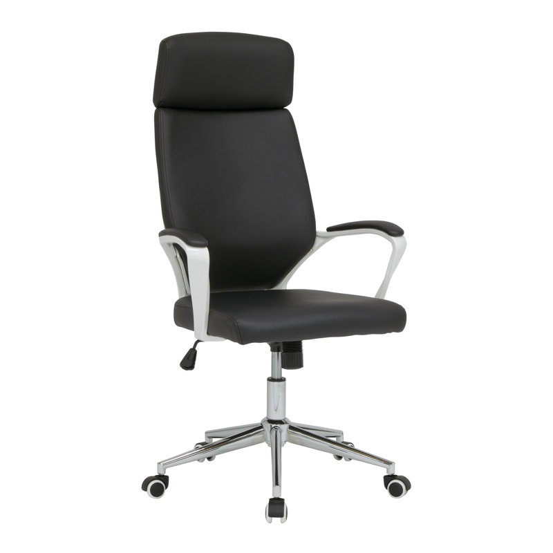 Latitude Run® Adjustable Reclining Ergonomic Swiveling PC & Racing Game Chair in Black